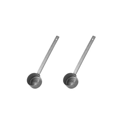 Kompatibel mit MHW-3BOMBER Kaffeebohnenlöffel aus Edelstahl mit langem Griff, Messlöffel, Barista-Werkzeuge(2pcs) von VDAMTPOGZ