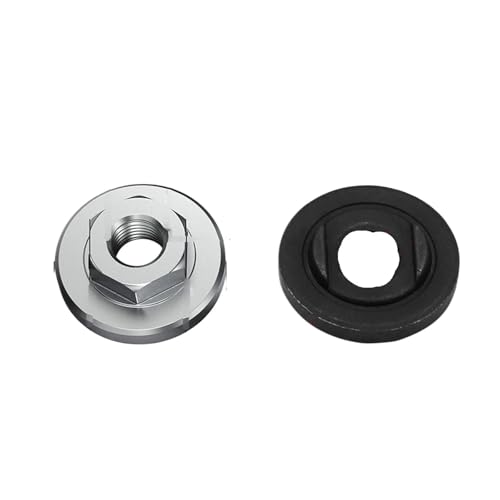 M10/M14 Gewinde Ersatz Winkelschleifer Metall Druckplatte Innen Außen Flanschmutter Set Werkzeuge for 10mm/14mm Spindelgewinde(2pcs M10 Hexagon) von VDAMTPOGZ