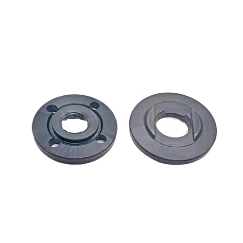 M10/M14 Gewinde Ersatz Winkelschleifer Metall Druckplatte Innen Außen Flanschmutter Set Werkzeuge for 10mm/14mm Spindelgewinde(2pcs M14 Common) von VDAMTPOGZ