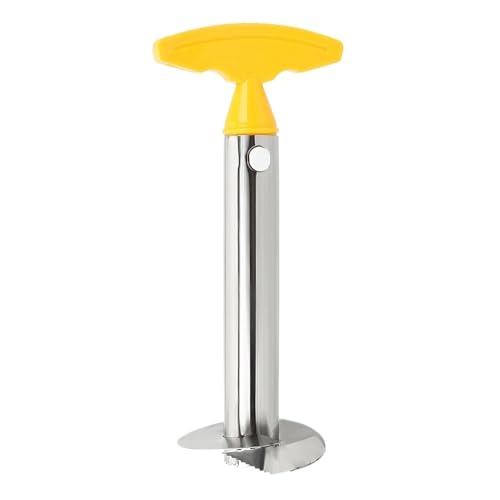 Obst Gemüse Gadget Küchenzubehör Ananas Schäler Spiralizer Cutter Edelstahl Core Peel Slicer(2pcs yellow) von VDAMTPOGZ