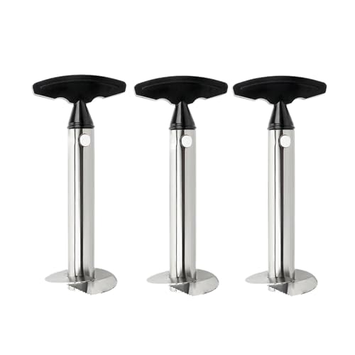 Obst Gemüse Gadget Küchenzubehör Ananas Schäler Spiralizer Cutter Edelstahl Core Peel Slicer(3pcs black) von VDAMTPOGZ