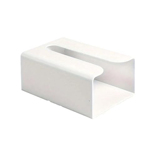 Verdickte multifunktionale Taschentuchbox Kreative stanzfreie Taschentuchbox zur Wandmontage(Large - White) von VDAMTPOGZ