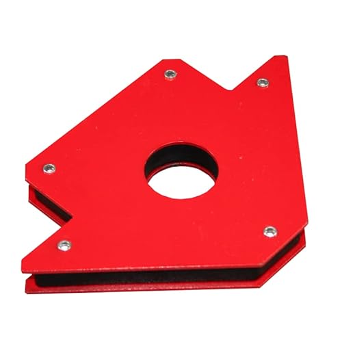 4 Stück Schweißmagnet Medium Rot - Haftkraft bis zu 22,5 Kg - Winkel 45° - 90° - 135° von VDB