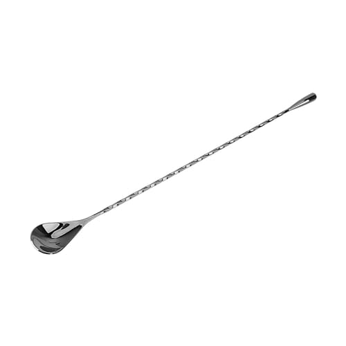 Bierrührer, Edelstahl Cocktail Bier Bar Löffel Teardrop Spirale Stem Mehrere Größen Multicolor(30cm Black) von VDCVADKYE