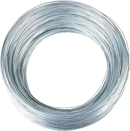 Edelstahl-PVC-beschichtetes Stahlseil, Drahtseil aus verzinktem Stahl, 4 mm Durchmesser, Spiegel for Aufhängen, DIY-Pflanzen, Blumenzäune, Silber, mehrere Größen(85M/278.9Ft) von VDCVADKYE