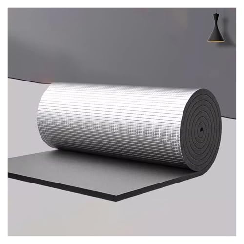 Heizkörper-Reflektor-Paneele, Selbstklebende Aluminiumfolie Isolierung Schwarz 1x1-10m 5-20mm for Dächer Wände Camper(10mm,1x1m) von VDCVADKYE