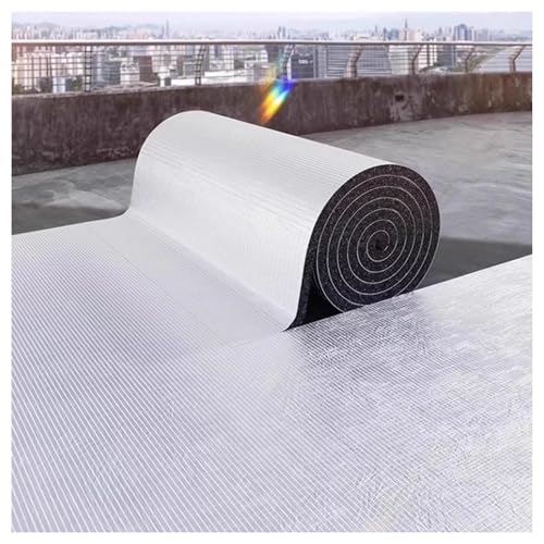 Heizkörper-Reflektor-Paneele, Selbstklebende Aluminiumfolie Isolierung for Dächer Wände Wohnmobil Schwarz 1x(1-10) m 5-20mm(15mm,1x9m) von VDCVADKYE