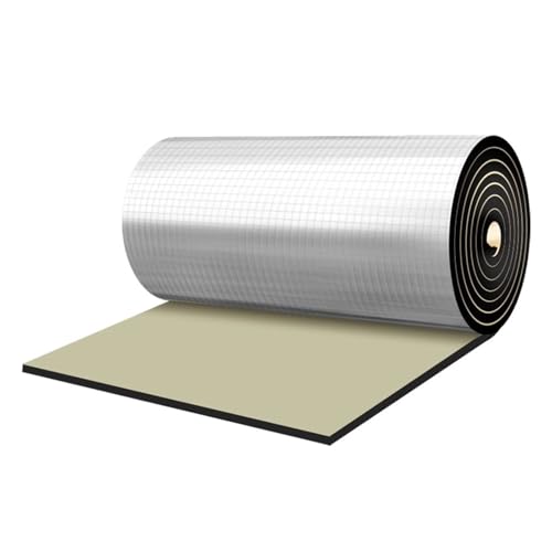 Heizkörper-Reflektor-Paneele, Selbstklebende reflektierende Aluminiumschaum-Isolierung, 5–20 mm dick, Schwarz, 1 x (1–10) m(5mm,1x4m) von VDCVADKYE