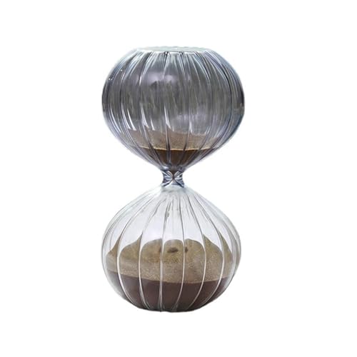 Kristall Sanduhr, Timer Zeitmanagement-Tool Schreibtisch Dekor Glas Sand Handwerk Grau 45-Minuten von VDCVADKYE