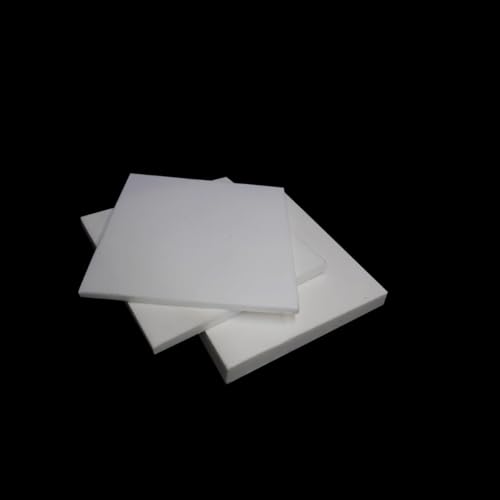 Polycarbonat-Kunststoffplatten, Packung mit 3 weißen PTFE-Polytetrafluorethylen-Platten 50 x mm und 100 Polytef(50x50x3mm) von VDCVADKYE