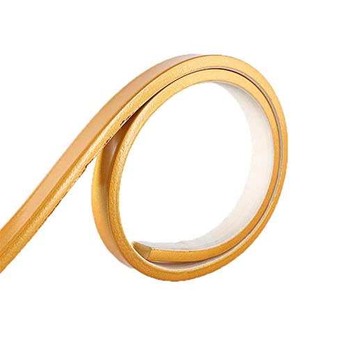 Selbstklebende Wand-Eckleiste ， 5m flexible Zierleiste, Dichtungsstreifen, Wandleiste, Zierleiste for Zuhause, Wandecke, Deko, Decke, Fliesenkante(Gold,2.5cm) von VDCVADKYE