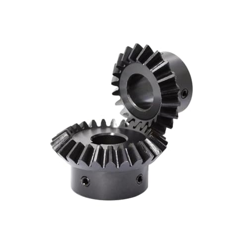 Stahl-Kegelräder ， Kegelradgetriebe 1,5 Module 20T 25T Kohlenstoffstahl for Motordrehzahlverhältnis 1:25 Bohrung 8-16mm(1.5 Modulus 20 Teeth,Bore 8mm) von VDCVADKYE