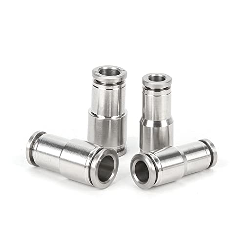 VDCVADKYE Luftleitung Schnellanschlüsse, Packung mit 2 PU PG PE Messing Pneumatische Kupplung for Luftkompressorschlauch 4-16 mm(Pu4mm) von VDCVADKYE