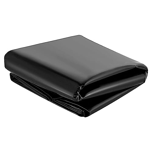 VDCVADKYE Teichfolie, HDPE-Teichfolie, 0,12 mm, Schwarz, mehrere Größen for Gartenteiche, Koiteiche, Wasserspiele(1x8m(3.3x26ft)) von VDCVADKYE