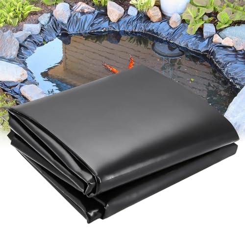VDCVADKYE Teichfolie, HDPE-Teichfolie, 0,12 mm Dicke, mehrere Größen for Garten-Fischteiche, Brunnen und Bäche(8x10m(26.2x32.8ft)) von VDCVADKYE