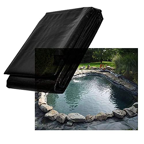 VDCVADKYE Teichfolie, HDPE-Teichfolie, schwarz, 0,2 mm, 8 Mil, mehrere Größen for Fischteiche, Wassergärten und Seen(11x15m/36x49ft) von VDCVADKYE