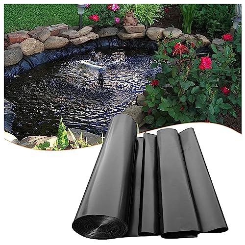 VDCVADKYE Teichfolie, HDPE Teichfolie Schwarz Mehrere Größen for Wassergärten Koiteiche Bäche Brunnen(1x6m(3.3x19.7ft)) von VDCVADKYE