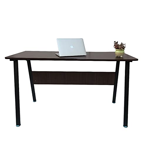 VDD Computertisch Schreibtisch Tough - 130 cm breit - schwarzes Metall braunes Holz von VDD
