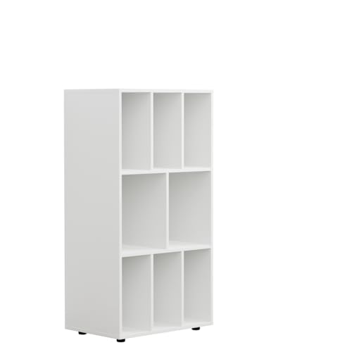 VDD LP-Schallplattenschrank - Plattenschrank - Aufbewahrungsregal - Plattenregal - Bücherregal – Weiß VDD LP-Schallplattenschrank - Plattenschrank - Aufbewahrungsregal - Plattenregal - Bücherregal – Weiß von VDD