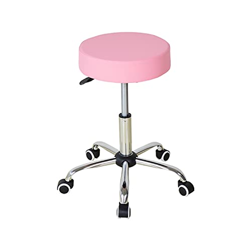 VDD Schreibtischhocker - Friseurhocker - Arbeitshocker - Hocker - höhenverstellbar - rosa von VDD