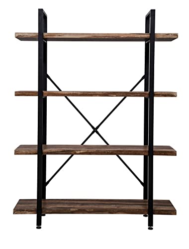 VDD Wandschrank / Bücherregal, offen, Industrie-Design, robust, 140 cm, Höhe, Schwarz von VDD