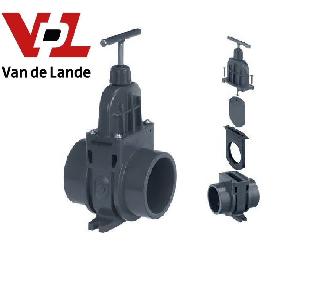 VDL Absperrventil VDL Zugschieber 200 mm Edelstahlspindel Kunsstoffplatte Premium Qualit von VDL