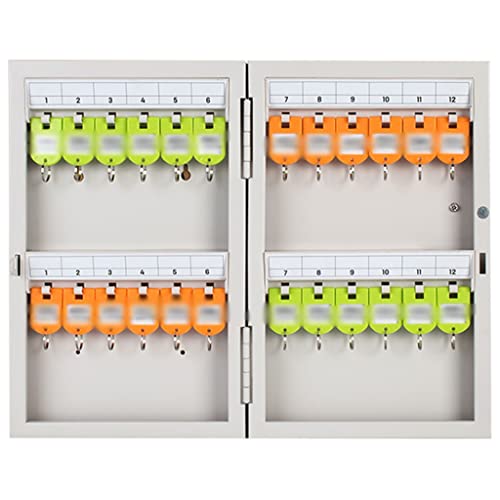 VDLLQYN, Schlüsselkasten-Wandhalterung, 4 Kapazitäten zur Auswahl, Schlüsselschrank, wandmontierter, langlebiger Schlüsselkasten aus kaltgewalztem Blech,Schlüssel-Organisator(24 Keys) von VDLLQYN