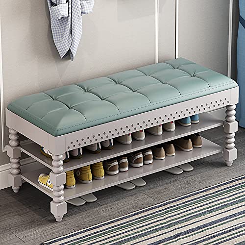 VDLLQYN, for Foyer, Schlafzimmer, Wohnzimmer, Akzentmöbel mit maximaler Belastung von 200 kg, einfach zu montierende Schuhaufbewahrungstruhen ，Schuhablage Bank(Grey,120x30x48cm) von VDLLQYN