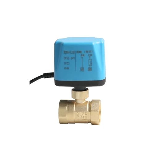 1/2 "3/4" 1 "2" normalerweise geschlossener motorisierter Kugelhahn 220 V 12 V 24 V 2-Draht-Messing-Elektrokugelhahn Ersetzen Sie das Magnetventil(12vdc-open) von VDOQTLJT