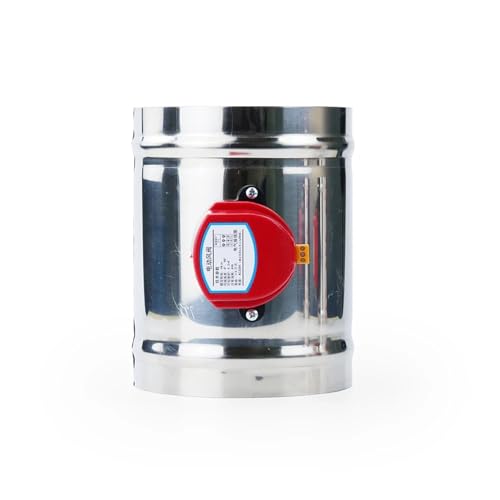 220 V 24 V 12 V Edelstahl 201 Dämpfer Elektrisches Luftventil Motorisiertes Rückschlagventil for 3/4/5/6/8 Zoll Rohr 80/100/125/150/200/250 mm(250mm,AC220V) von VDOQTLJT