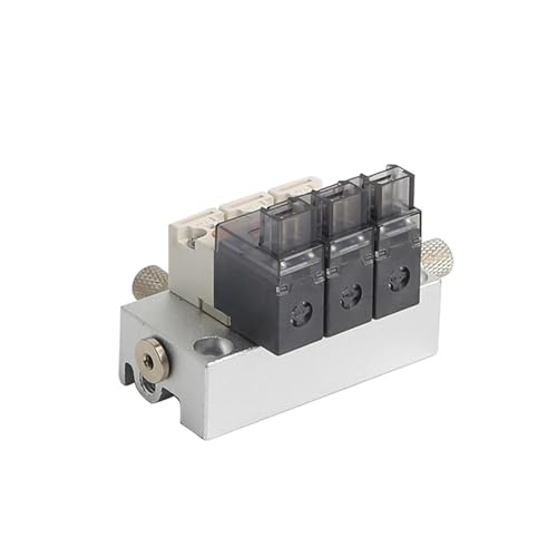 Mikro-Magnetventil, positiver Druck, negativer Druck, universell, zwei Positionen, drei normalerweise geschlossen, 101–220 V/12 V/24 V/110 V-4/6(101-12v-4) von VDOQTLJT
