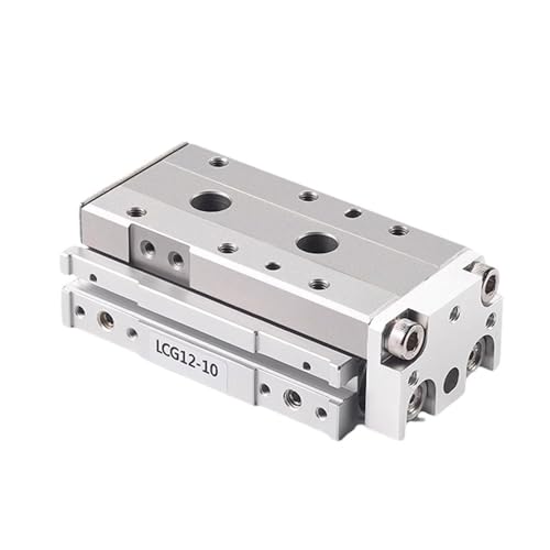 VDOQTLJT 1 stücke LCG6 8 12-10 20 30 40 50 75 100mm Hub Double ActingAir Slide Tisch Zylinder LCG Serie Pneumatische Linear Zylinder(LCG 8,Bore 75mm) von VDOQTLJT