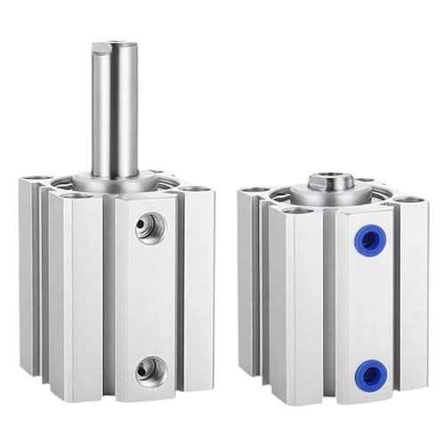 VDOQTLJT 1 stücke Pneumatische Zylinder 16/20/25/32/40/50/63/180/100 Serie Doppeltwirkend 5-100Mm Hub Kompakte Dünne Luft Zylinder(70mm Stroke,Bore 50mm) von VDOQTLJT