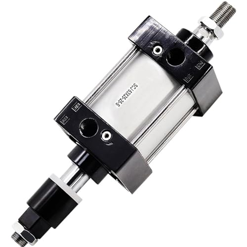 VDOQTLJT 1 stücke SCJ32 40 50 63 mm Bohrung Einstellbarer Hub Aluminiumlegierung Doppeltwirkender Kolben Werkzeuge Standard Air Pneumatikzylinder(Stroke 100-100mm,Bore 40mm) von VDOQTLJT