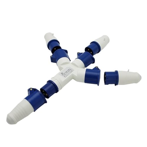 VDOQTLJT 1012/1013/1023 Multifunktionaler Dreiwege-Industriestecker Y-Typ wasserdichte Steckdose 3/4/5-adrig 16A32A(1013 3 Core 16a 13 Set) von VDOQTLJT