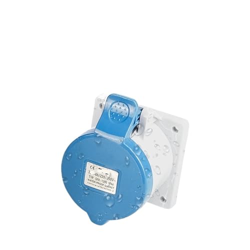 VDOQTLJT 16A 32A Luftfahrtindustrie Stecker und Steckdose Kombination Gramm Wasserdicht Nicht-Explosion-Proof IP44(32A) von VDOQTLJT