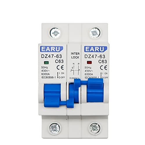 VDOQTLJT 1P + 1P MTS AC Dual Power Manuelle Transfer Verriegelung Circuit Breaker Din Schiene Isolieren Trennen Schalter MCB 40A 63A(40A) von VDOQTLJT