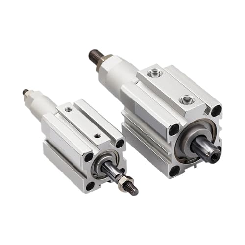 VDOQTLJT 1pcsJ80/100mm Bohrung Doppeltwirkender Kolben Werkzeuge Aluminiumlegierung Einstellbarer Hub Kompakter Dünner Luftpneumatikzylinder(Stroke 15-15,SDAJ80-S Magnet) von VDOQTLJT