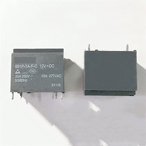 VDOQTLJT 5PCS Relais 891P-1A-FC-12VDC 891P-1A-FC-24VDC 891P-1A-FC 891P 1A FC 12V 24V DC12V 4PIN 25A von VDOQTLJT