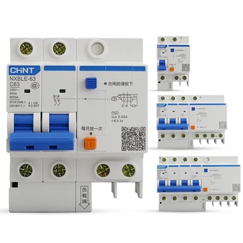 VDOQTLJT Fehlerstrom-Schutzschalter Fehlerstromschutzschalter RCBO DZ47LE(50a,3P) von VDOQTLJT