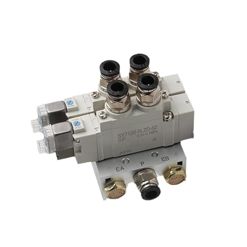 VDOQTLJT Magnetventilkombination Einzel elektronisch gesteuertes Zylindersteuerventil SY5120-5LZD-01 SY5120-6LZD-01(Sy5120-5lzd-01 4mm) von VDOQTLJT