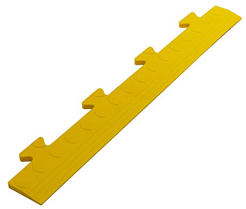 Auffahrt Randleiste Noppen gelb Zapfen für Gewerbeboden PVC Fliesen Garagenboden Industrieboden Klick-Verlegung von VDP