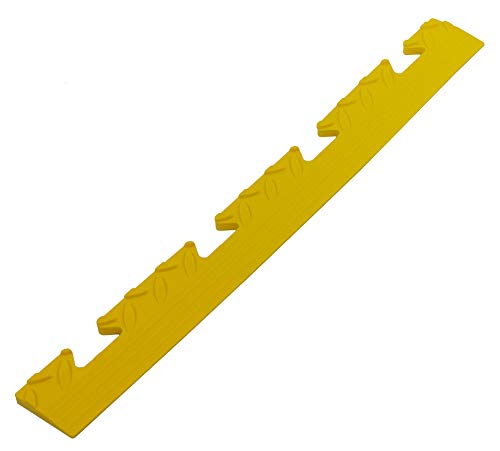 Auffahrt Randleiste Raute gelb Buchse für Gewerbeboden PVC Fliesen Garagenboden Industrieboden Klick-Verlegung von VDP