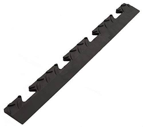 Auffahrt Randleiste Raute schwarz Buchse für Gewerbeboden PVC Fliesen Garagenboden Industrieboden Klick-Verlegung von VDP