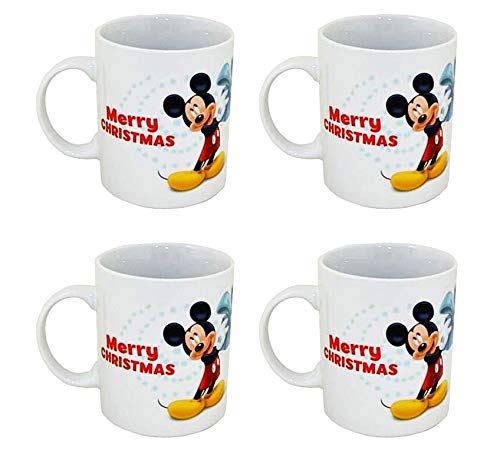 VDP 4X Disney Mickey Mouse Becher Weihnachten Kaffebecher Porzellan von VDP