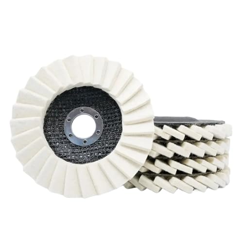 125 Mm Wollfilz-Polierscheibe, 5 Zoll, 5 Stück, Lamellenscheibe For Winkelschleifer, Woll-Polierscheibe For Wachsen Von Metall 125 Mm Wollfilz-Polierscheibe, 5 Zoll, 5 Stück, Lamellenscheibe For Winkelschleifer, Woll-Polierscheibe For Wachsen Von Metall von VDSRPSDLQ
