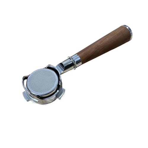 54 mm Bodenloser Kaffee-Siebträger, kompatibel mit Breville, 870/875/878/880, nackter Griff mit Korb for 1170/1019 Barista-Werkzeug(A red wood) von VDSRPSDLQ