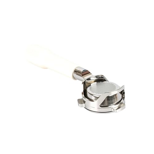 54 mm Bodenloser Kaffee-Siebträger, kompatibel mit Breville, 870/875/878/880, nackter Griff mit Korb for 1170/1019 Barista-Werkzeug(ABS white) von VDSRPSDLQ