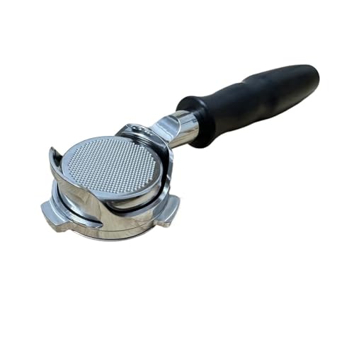 54 mm Bodenloser Kaffee-Siebträger, kompatibel mit Breville, 870/875/878/880, nackter Griff mit Korb for 1170/1019 Barista-Werkzeug(D black wood) von VDSRPSDLQ