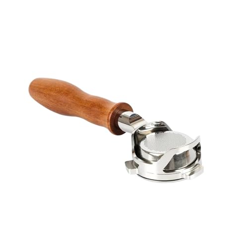 54 mm Bodenloser Kaffee-Siebträger, kompatibel mit Breville, 870/875/878/880, nackter Griff mit Korb for 1170/1019 Barista-Werkzeug(D red wood) von VDSRPSDLQ